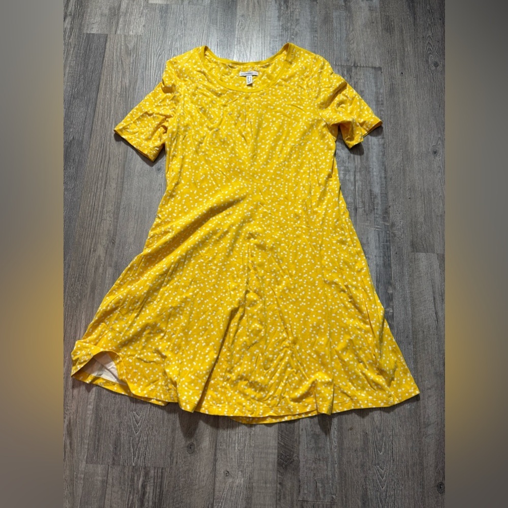 Isaac Mizrahi Yellow Floral Midi Dress